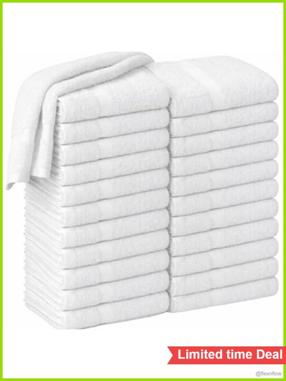 Salon Towels 24 Pack 15x25 Inch Cotton Hair Drying Gym Spa Bath Towels